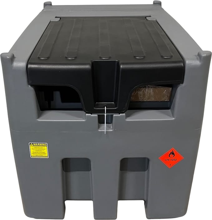 Mobiele GOODYEAR TITANFUEL professionele dieseltank 400 liter met 12 volt pomp