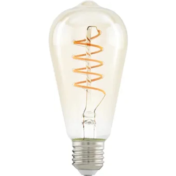 EGLO LED spot ST64 Spiral 4W/822 270 lumen amber 3-step dimmable E27