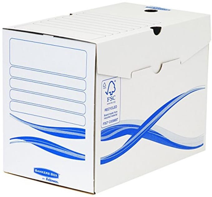 Archiefdozen A4+ 25-pack 80 mm - Robuuste en Eenvoudige Opslagoplossing