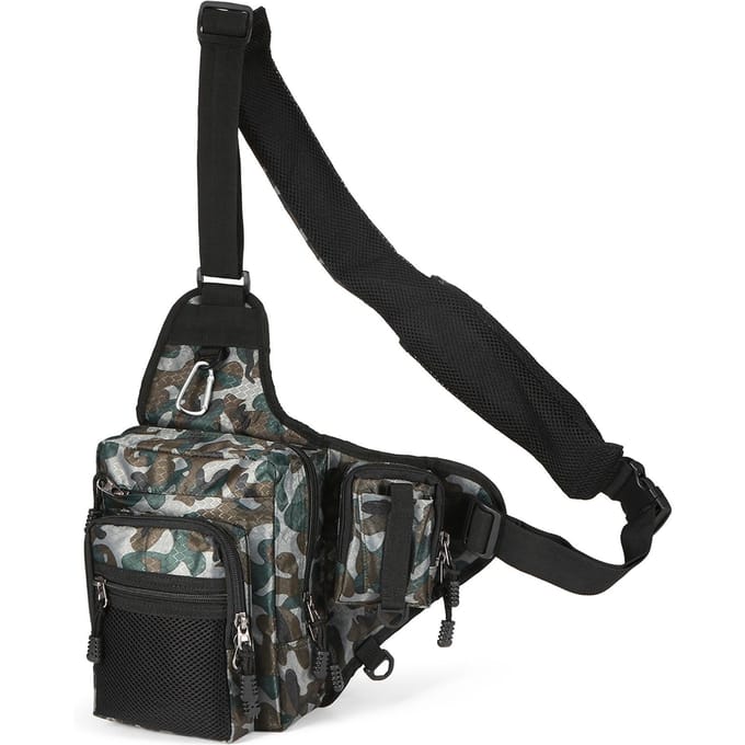 iLure Vistas Multifunctionele Waterdichte Canvas Vismolen Lure Tackle Bag camouflage