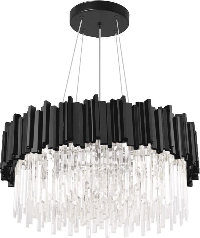 Toolight App1481-1C Hanglamp Zwart 40X40X13,5Cm