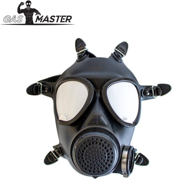 GASMASTER Army Gasmasker – Zwarte Lenzen