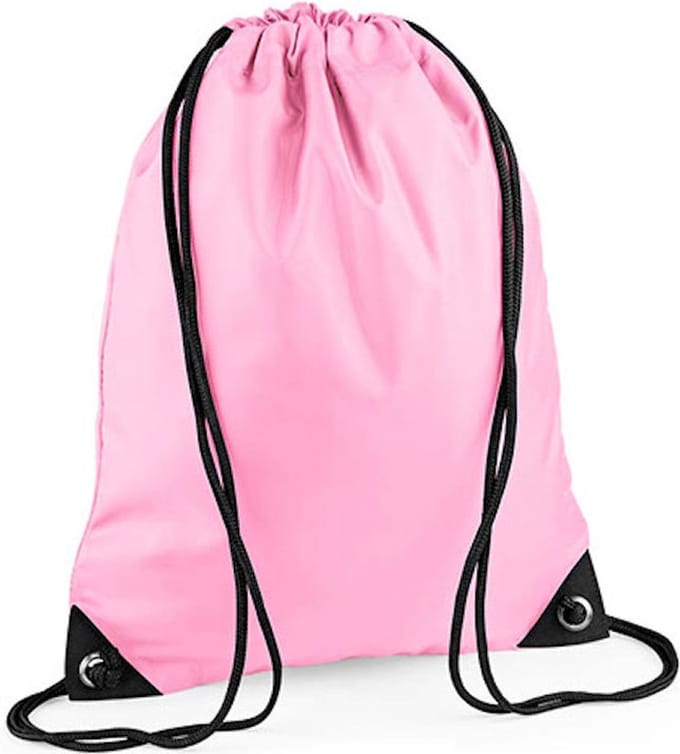 Premium Gymsac Sporttas BagBase - 11 Liter Classic Pink