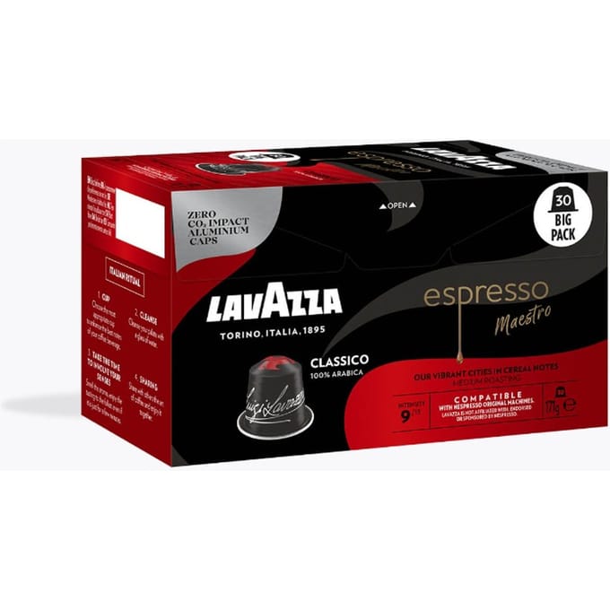 Lavazza Espresso Maestro Classico 30 capsules Nespresso®-compatibel