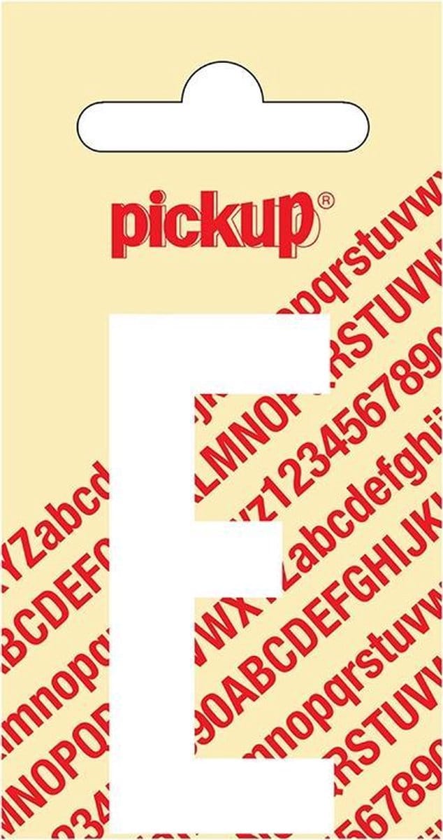 Pickup plakletter Nobel 60 mm wit E - 31012060E