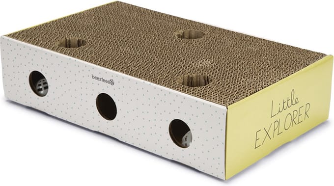 BEEZTEES | Beeztees Kitten Krabplank Box Riva Geel / Wit