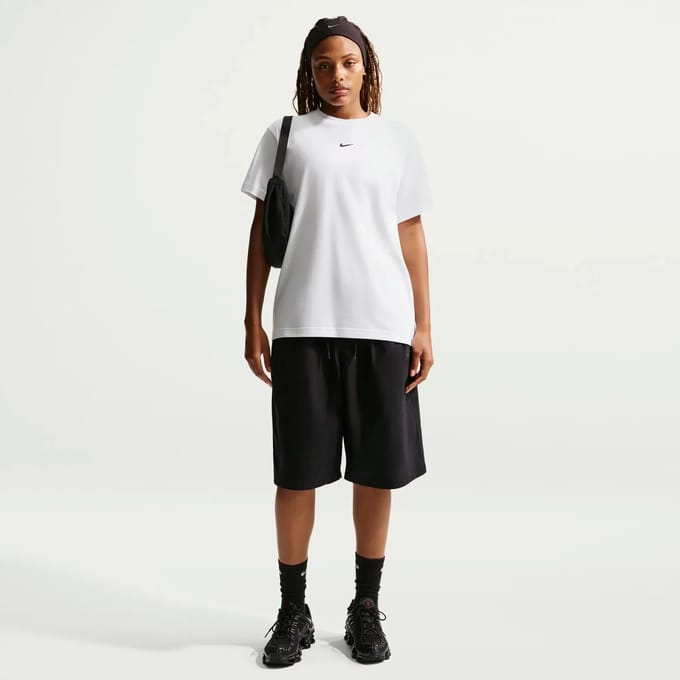 Nike Sportswear T-shirts Dames - Wit - Maat 42 - Katoen Jersey
