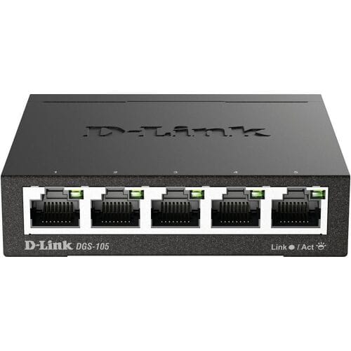 D-Link DGS-105/E DGS-105 Netwerk switch 5 poorten 1 GBit/s