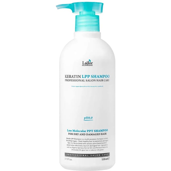 Lador Keratine LPP Shampoo Proteïne Voedend Schade Herstellend 530ml