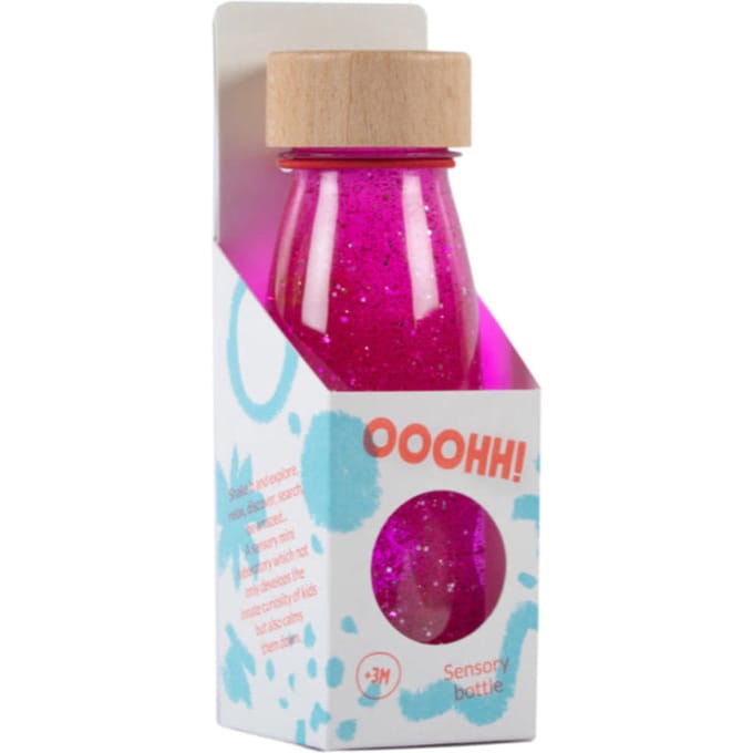 Petit Boum sensorische fles Float Pink 3 mnd+