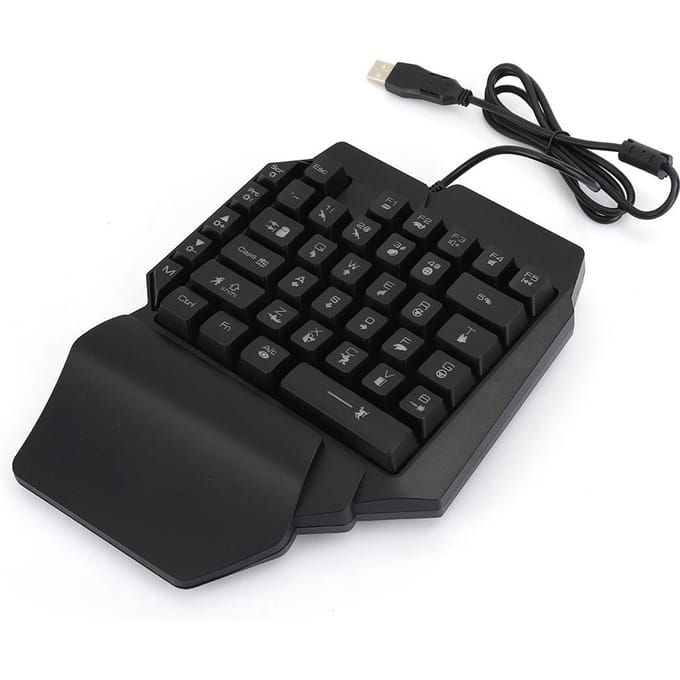 Eenhands Toetsenbord voor PUBG Computer Mechanisch Gaming Accessoire met Opvallende Verlichting