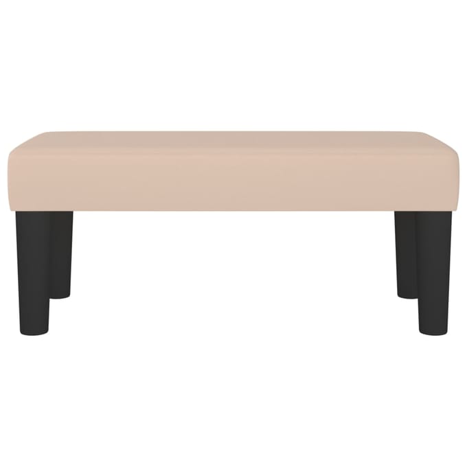 vidaXL - Bankje - 70x30x30 - cm - kunstleer - cappuccinokleurig
