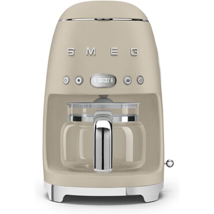 SMEG DCF02MLMEU Filterkoffiemachine - Koffiezetapparaat - 10 Koppen - Warmhoudfunctie 40 min - Aroma Instelling - Programmeerbare Startfunctie - 50’s Style - Mat Moonlight