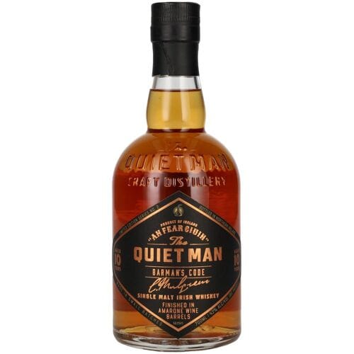 The Quiet Man Irish Whiskey The Quiet Man BARMAN'S CODE 10 Years Old AMARONE FINISHED 43% Vol. 0,7l