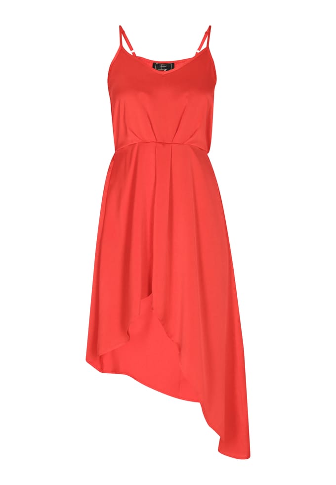 Faina Jurk Dames rood