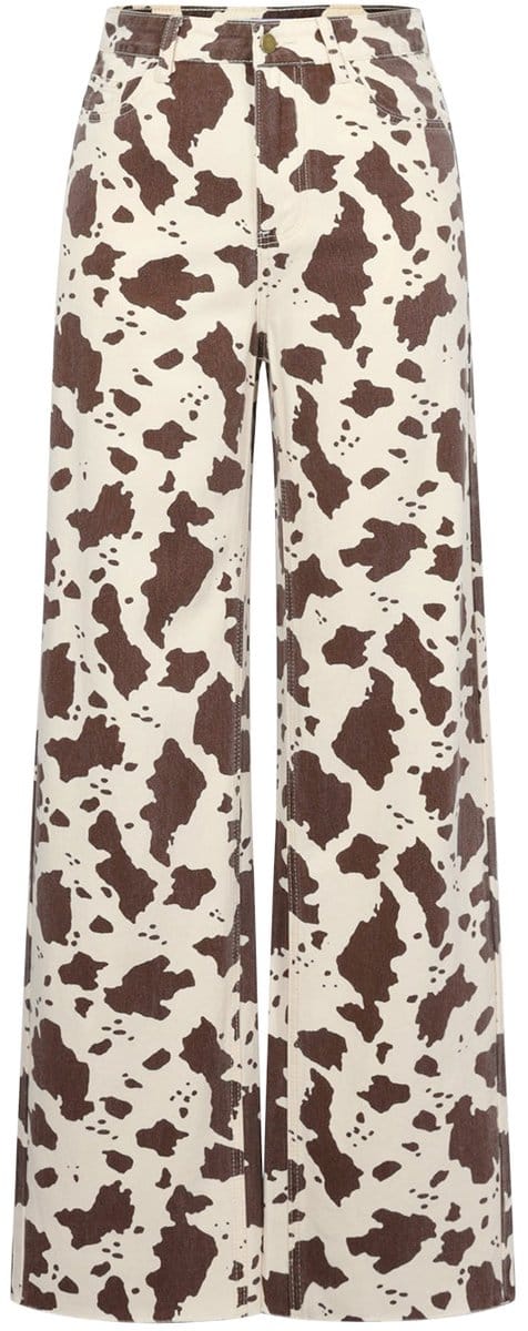 Comfortabele Dames Denim 'Cowgirl & Loving Leopard' Jeans - Maat M