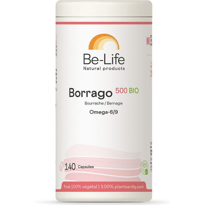 Be-Life Borrago Bio 500 140 Capsules