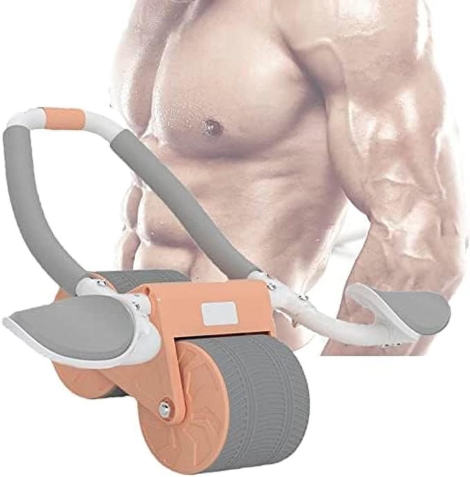 Buikspierroller - Core Trainer - Buikspiertraining - Met Elleboogsteun - Dubbele Wielen - Zwart