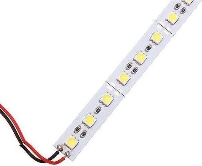 Rigide Led Strip Warm Wit 5050 LED¬¥s 1 Meter Aluminium