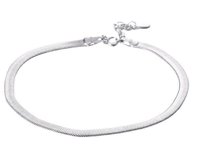 N3 Collecties Mode platinum geplateerde dames enkelband