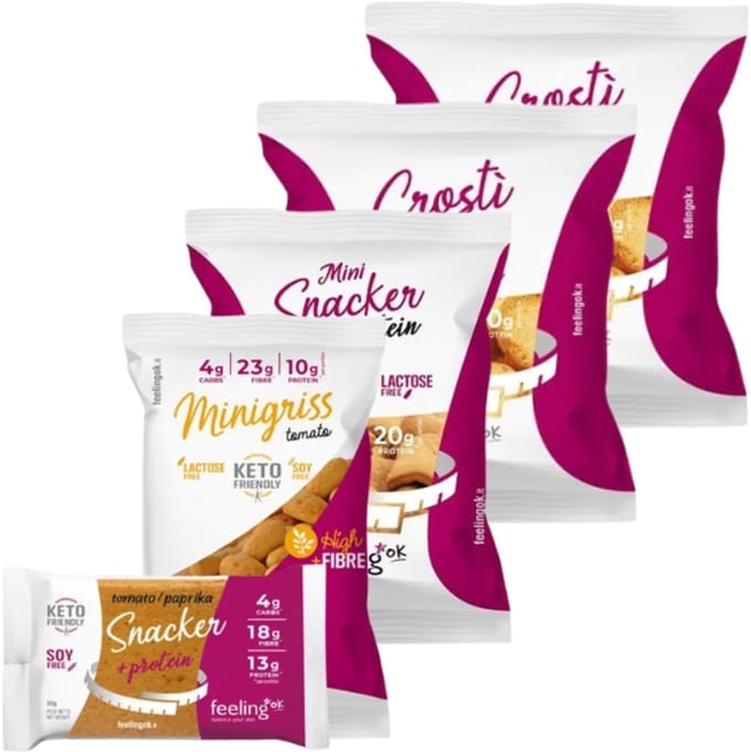 Feeling OK | Mix Hartige Snacks | 5 x 50g
