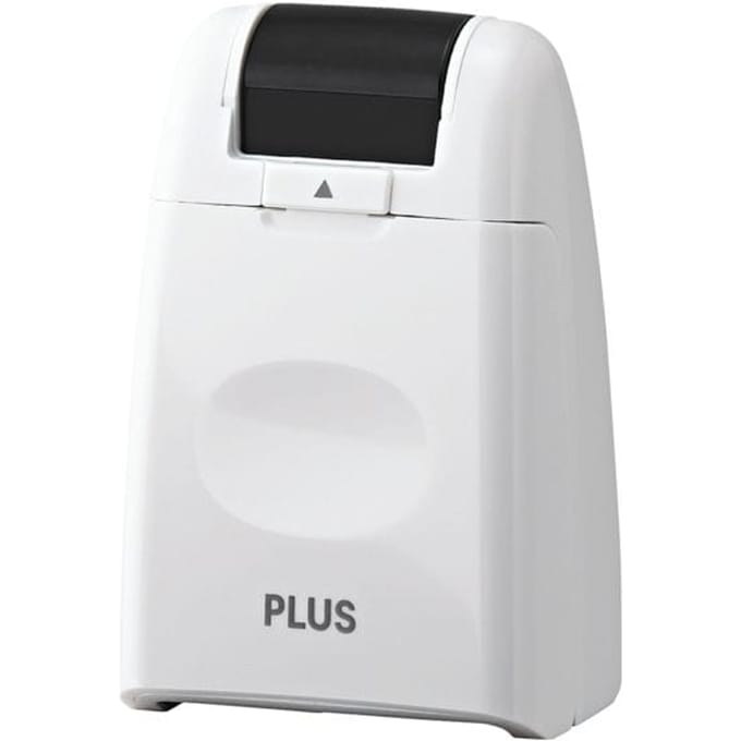 PLUS JAPAN privacy roller stamp standaard wit