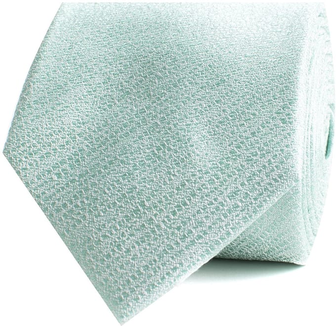 TRESANTI | ERBERTO | Zijden stropdas structuur | Mint groen