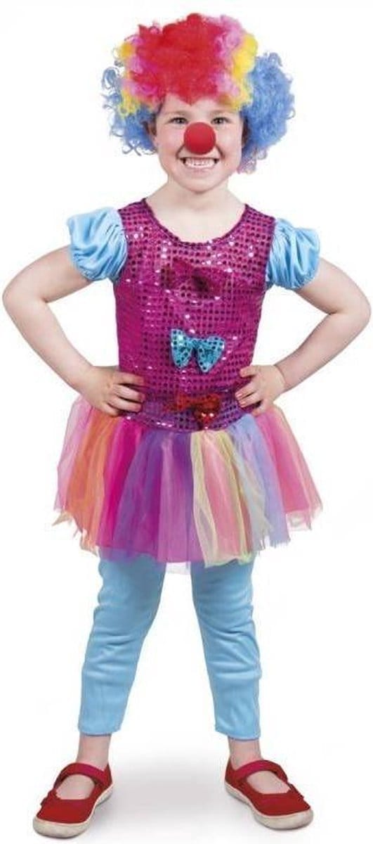 Clownsjurkje - Kinderkostuum - Maat M - Carnavalskleding