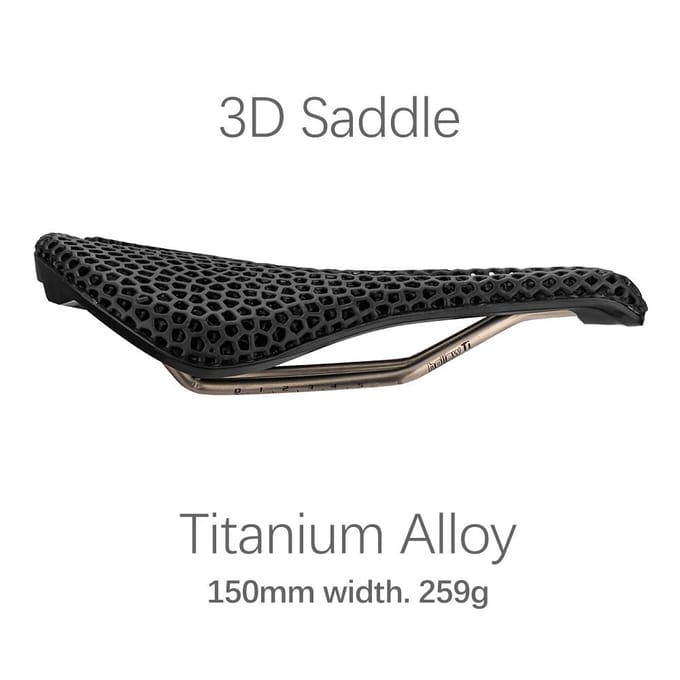Fiets 3D-geprint zadel Comfortabel honingraat Fietsen Racefiets MTB-fiets zitkussen Type C black