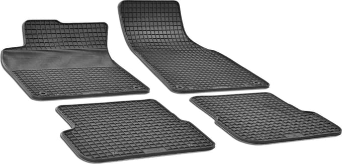 Walser DirtGuard rubberen voetmatten geschikt voor Audi A6 04/2004-08/2011