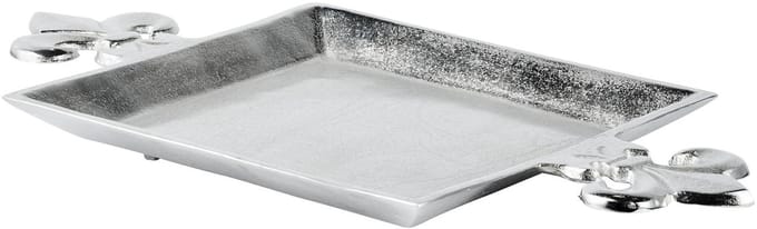 Michael Noll - Dienblad - Lelie - Zilver - Aluminium - 44x23x3 cm