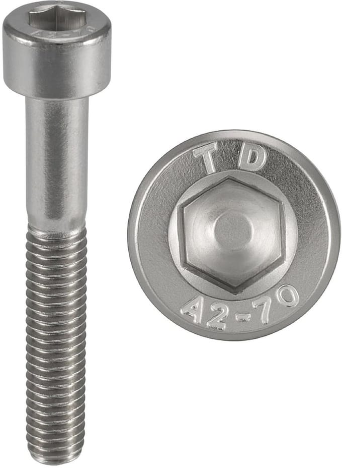 Roestvrijstalen cilinderkop schroeven M10 x 80 mm - Set van 20 stuks