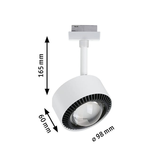 Paulmann Paulman URail LED-spot Aldan, signaalwit, White Switch