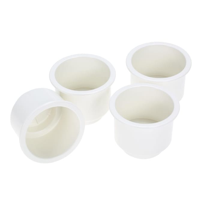 4X Verzonken Zwarte Boot Plastic Beker Drank Drankblikjeshouder Marine Auto RV 1 gray