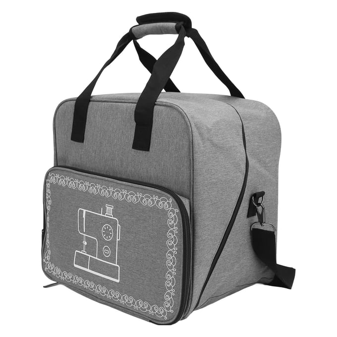 Sac pour Machine à coudre, grande capacité, Durable, pratique, plusieurs poches, conception, transport de Machine à coudre gris