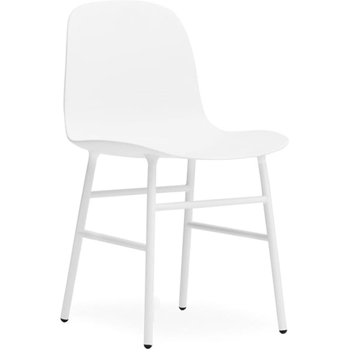 Normann Copenhagen - Form stoel met metalen frame - wit