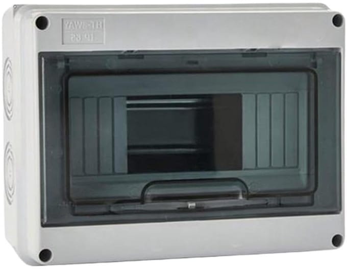 Aansluitdoos - Verdeeldoos - Buiten Elektra - Waterdicht IP65 - 8-wegs - Grijs