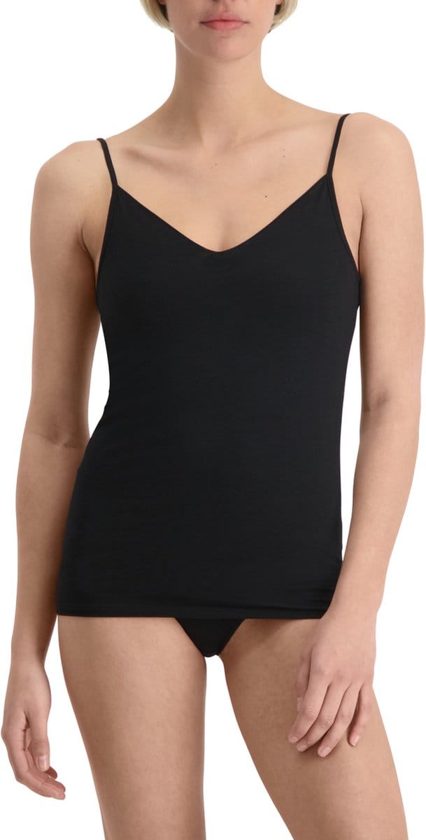 Noshirt Spaghetti Top - SoftTouch Tencel - Diepe V-Hals - Zwart - M