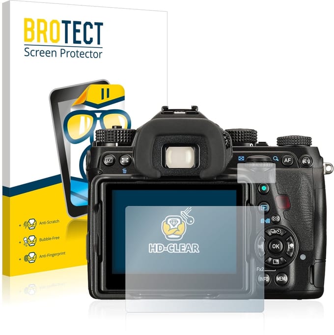 BROTECT - Screenprotector voor Pentax K-1 Mark II - Folie Beschermfolie transparant 2 Stuks