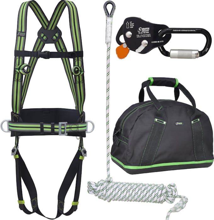Kratos valbeveiliging-set Basic voor Daken / Afdalen 20mtr