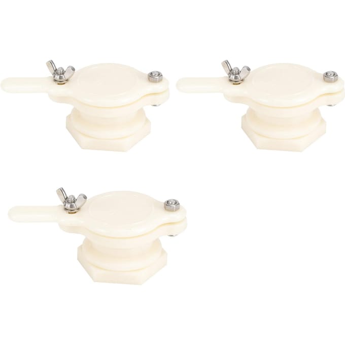 3Set Honingkraan Schuifafsluiter Gereedschap Honingextractor Accessoire Imkerij Uitrusting Levering white