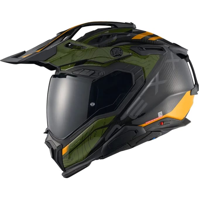 Nexx X.WED 3 Furka Carbon Groen Geel Adventure Integraalhelm - Helm