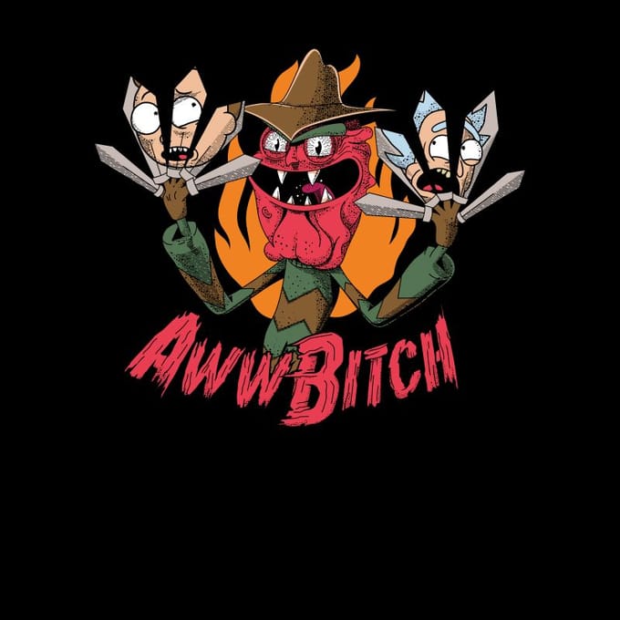 Rick and Morty Scary Terry T-shirt - Zwart - S