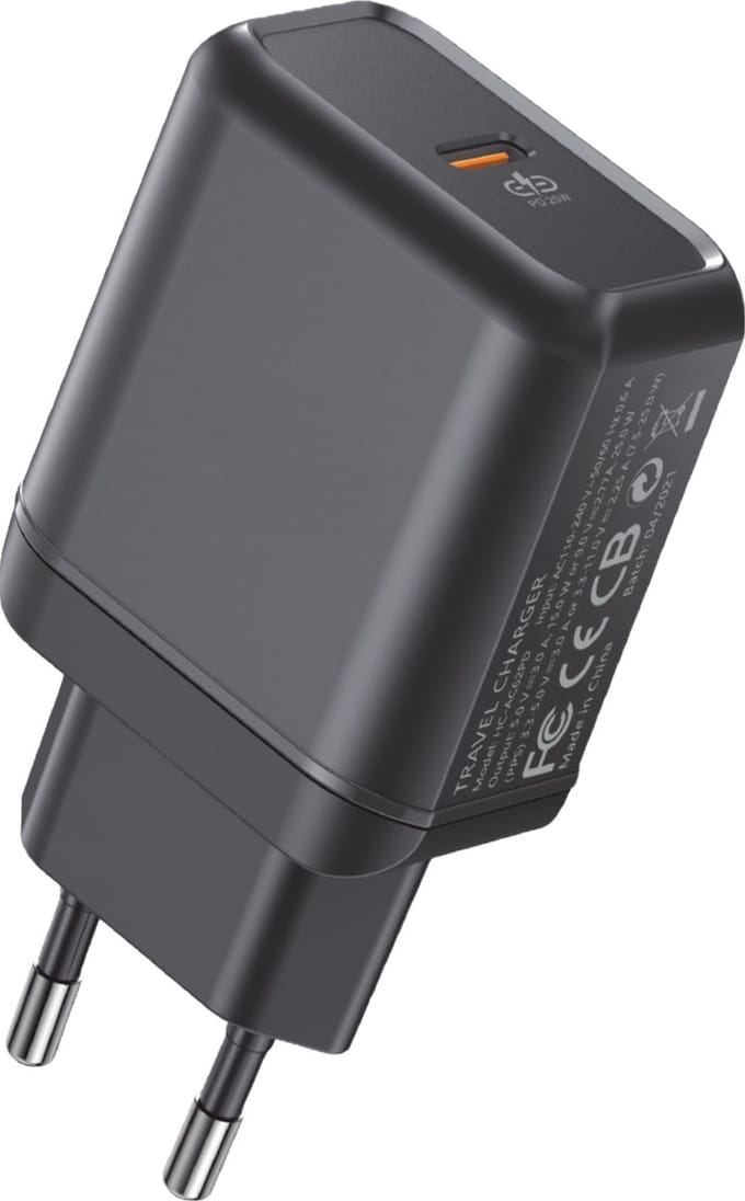 25W USB-C Adapter - PPS Snellader - Oplader met Super Fast Charge voor o.a de S24, S23, S22, S21, Flip, Fold, A54, A25