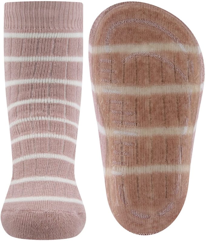 Antislipsokken Ewers Kindermaat - Roze & Wit met Sportstreep - Siliconenzool-31/34