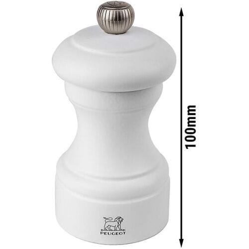 (6 stuks) PEUGEOT BISTRO - Zoutmolen - Hout - Wit mat - Hoogte: 100mm wit