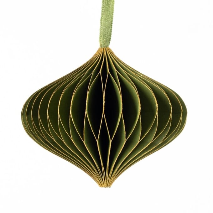 Papieren honeycomb hanger groen