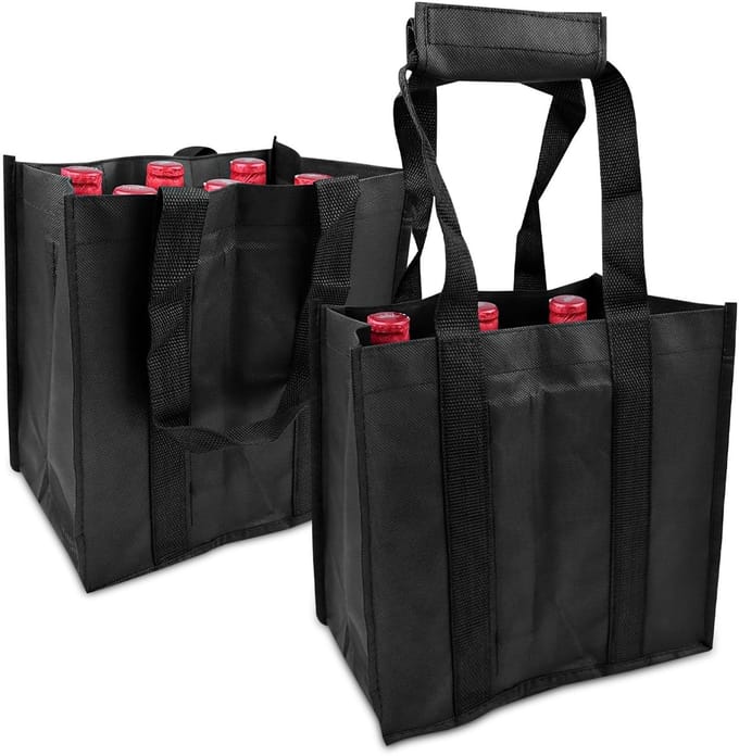 Dailygoods- Waterfleshouder - Opvouwbaar - Flessentas voor 6 flessen