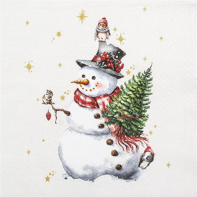 Servet "Cute Snowman"