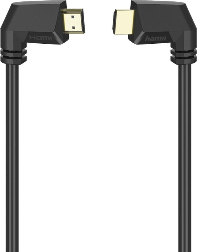 Hama High Speed HDMI™-kabel Connector - Connector 90° Ethernet Verguld 1,5 M